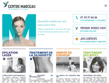 Tablet Screenshot of centremarceau.com